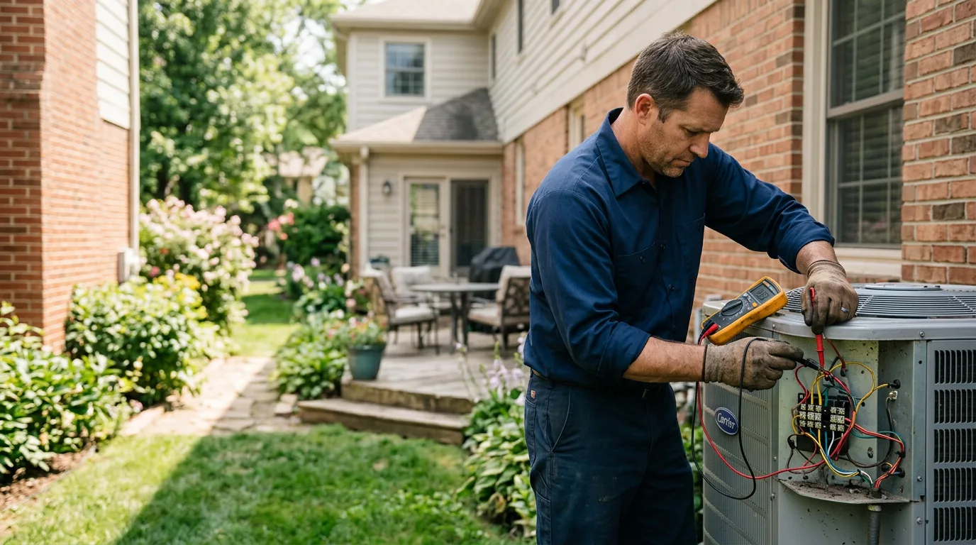 HVAC technician working near Hadley, PA